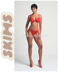 SKIMS Ultimate Push-Up Plunge/Teardrop Bra Cayenne 36C NWT